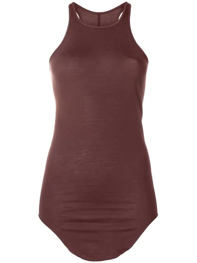 Shop Rick Owens Sleeveless Tank Top In Brown