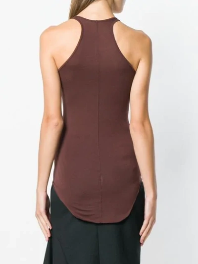 Shop Rick Owens Sleeveless Tank Top In Brown