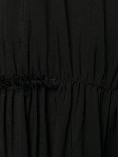 Shop Ann Demeulemeester Tiered Dress In Black