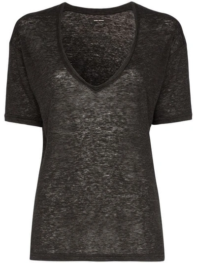 Shop Isabel Marant Maree T-shirt - Grey