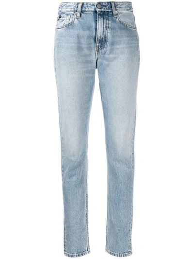 Shop Calvin Klein Jeans Est.1978 Faded Slim Fit Jeans In Blue