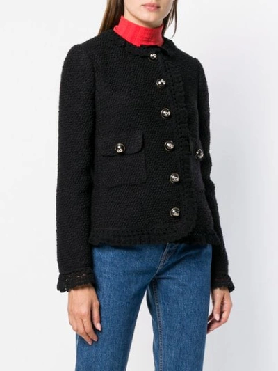 Shop Dolce & Gabbana Classic Buttoned Jacket In Black