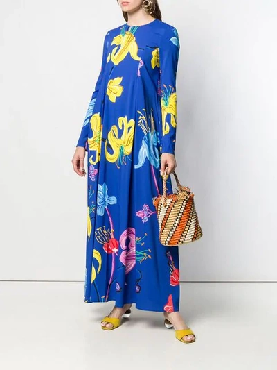 LA DOUBLEJ PANELLED SHIFT DRESS - 蓝色