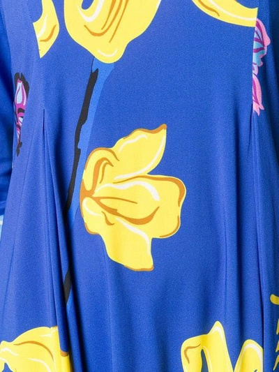 Shop La Doublej Panelled Shift Dress In Blue