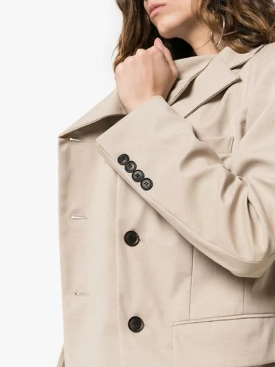 Shop Charm's Asymmetrischer Blazer In Neutrals