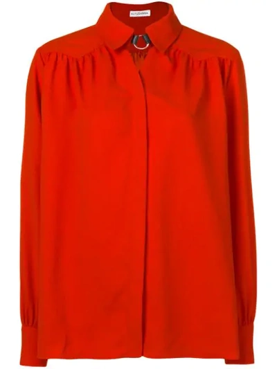 Shop Altuzarra Tamar Choker Shirt - Orange