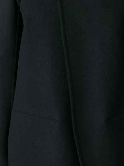 Shop Rick Owens Concealed Front Coat In Black
