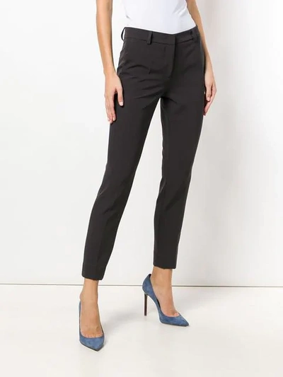 Shop Blanca Cropped Trousers In Grey