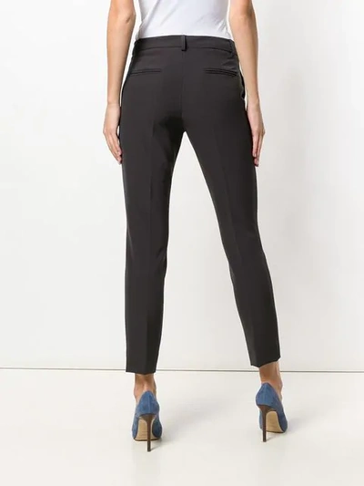 Shop Blanca Cropped Trousers In Grey