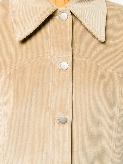Shop A.w.a.k.e. Corduroy Oversized Jacket In Brown