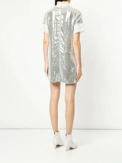 Shop Macgraw Electric Dream Sequinned Dress In Metallic