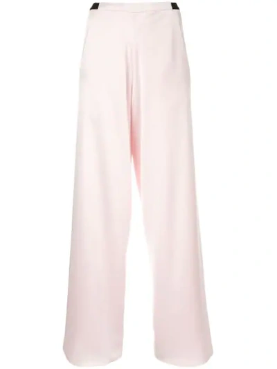 Shop Christopher Esber Bias Satin Trousers In Pink