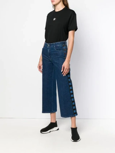 Shop Stella Mccartney Sm Cropped Jeans In Blue