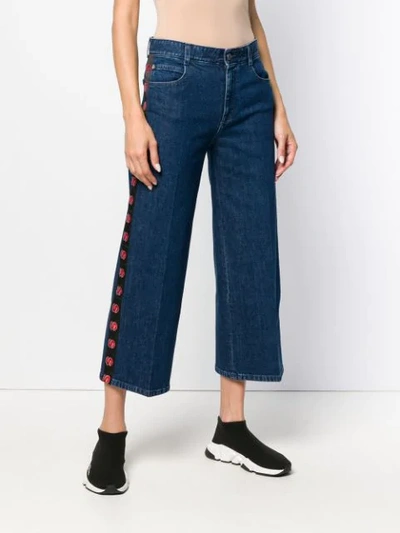 Shop Stella Mccartney Sm Cropped Jeans In Blue