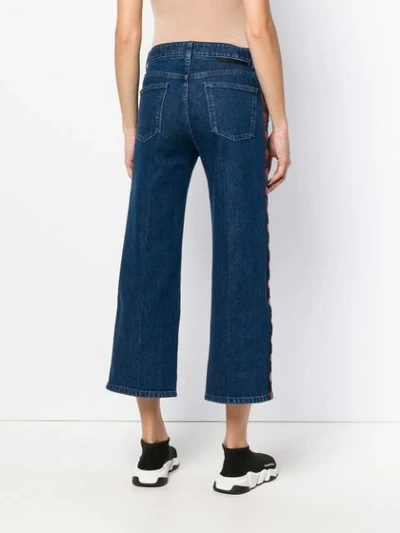 Shop Stella Mccartney Sm Cropped Jeans In Blue