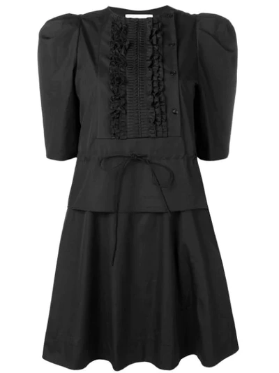 Shop See By Chloé Puff Sleeve Dress In Black