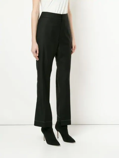 Shop Gauchère High-waisted Trousers In Black