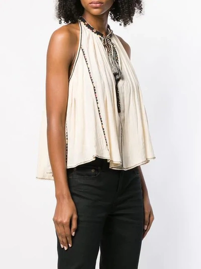 Shop Isabel Marant Étoile Ryson Top In Neutrals