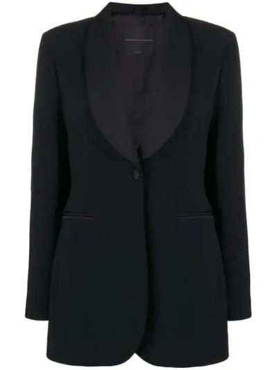 Shop Ermanno Scervino Mid-length Blazer In Black