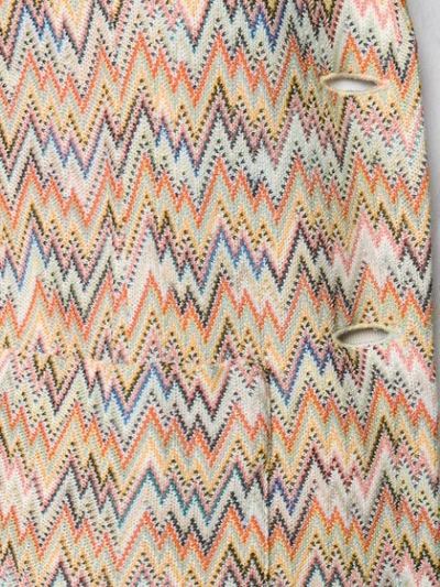 Shop Missoni Zigzag Pattern Blazer In Neutrals