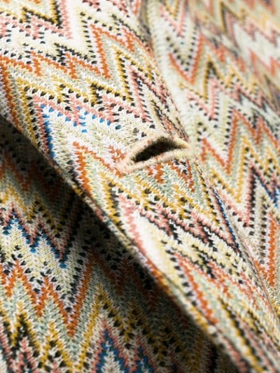 Shop Missoni Zigzag Pattern Blazer In Neutrals