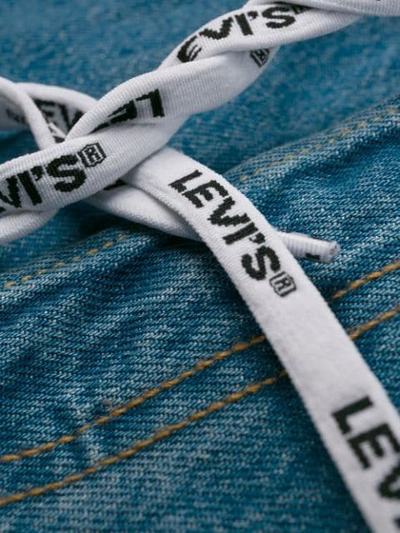 Shop Levi's Drawstring Waist Denim Shorts - Blue