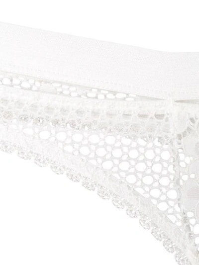 Shop Else Petunia Lace Thong In White