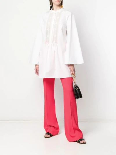 Shop Giambattista Valli Bootcut Trousers In Red