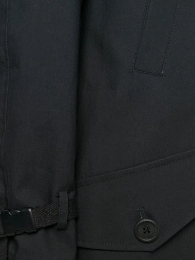 Shop Bazar Deluxe Trench Coat With Interior Gilet In Black