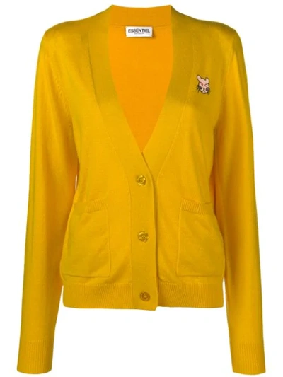 Shop Essentiel Antwerp V-neck Cardigan - Yellow