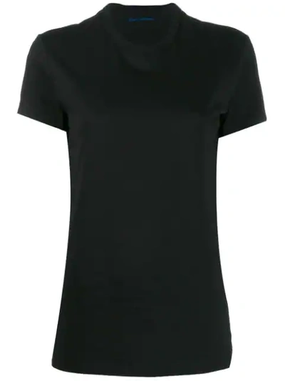 Shop Rabanne Logo Strip T-shirt In Black