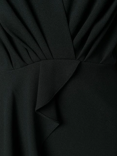 Shop Iro Ruffled Mini Dress In Black