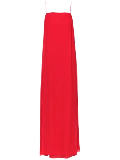 Shop A.brand Vestido Uirapuru Longo In Red