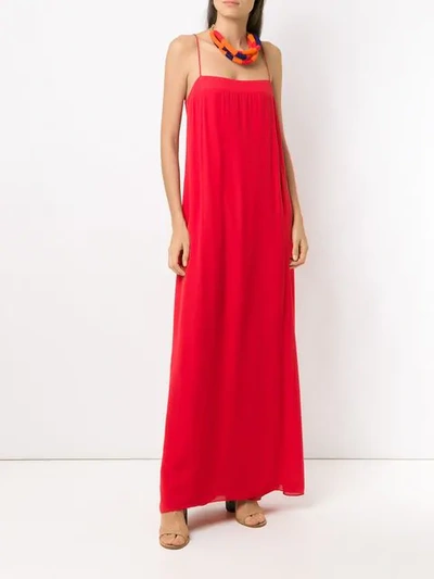 Shop Abrand Vestido Uirapuru Longo In Red