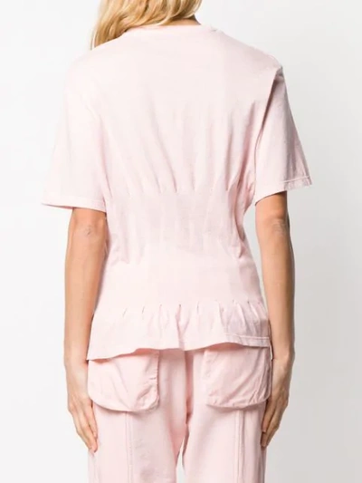 Shop Haider Ackermann Short-sleeve Flared Top In Pink