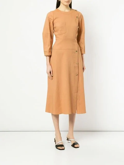 Shop Rejina Pyo Michaela Dress In Linen Sienna