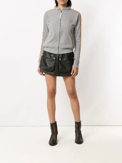 Shop Andrea Bogosian Hooded Sweatshirt In Grey