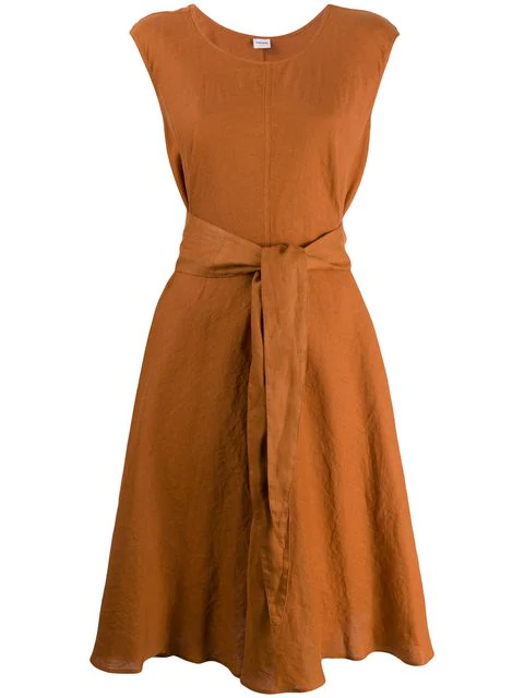 burnt orange shift dress
