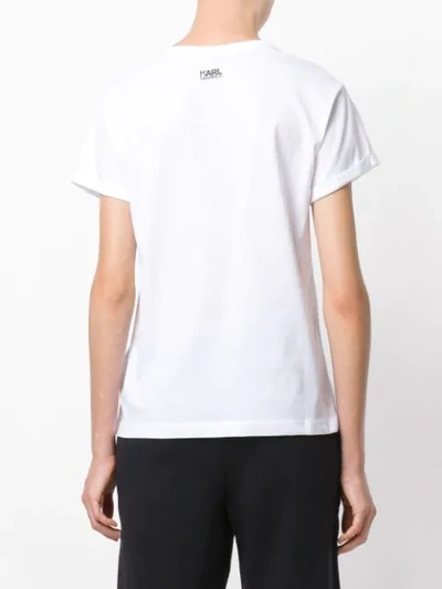 Shop Karl Lagerfeld Karl Pocket T-shirt In White