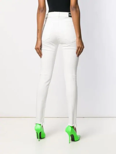 Shop Balenciaga Skinny Cropped Jeans In White