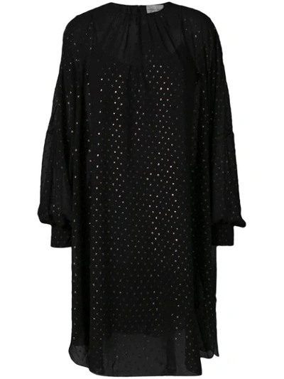 Shop Noon By Noor Chrissie Loose Fit Dress In Black