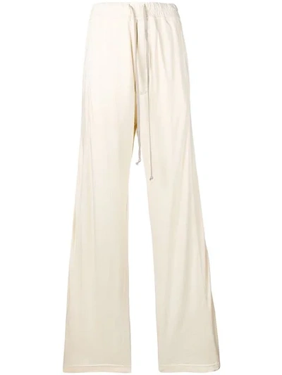 Shop Rick Owens Drkshdw Snap-button Oversized Track Pants In Neutrals