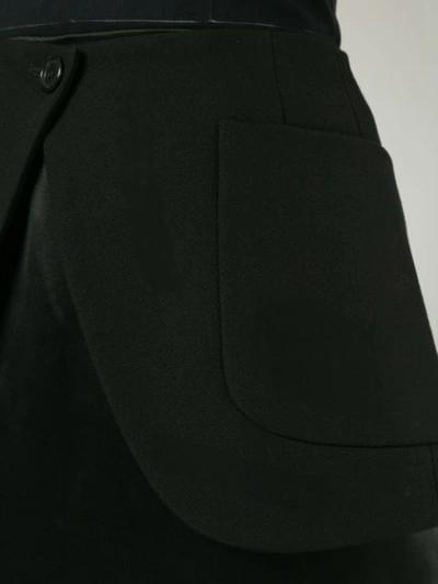 Shop Maison Margiela Double-layer Midi Skirt In 900-black