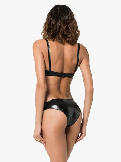 Shop Lisa Marie Fernandez Genevieve Pvc Bikini In Black