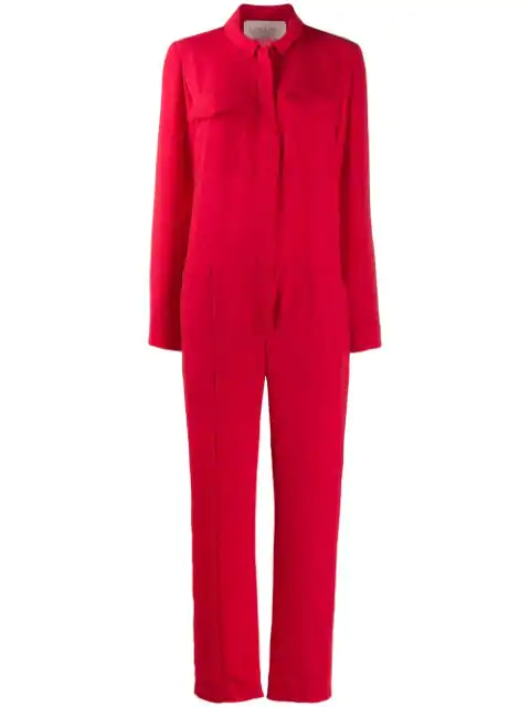 red utility suit