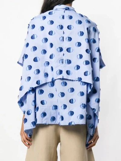 Shop Henrik Vibskov Wind In Oversized Shirt In Blue