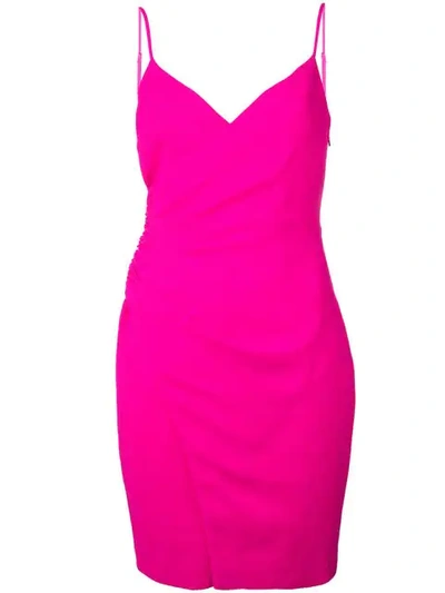 Shop Black Halo Mini Wrap Dress In Pink
