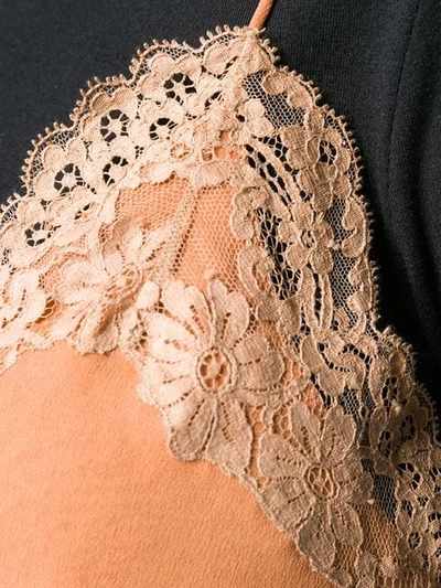 Shop Chloé Lace Cami Top In Brown