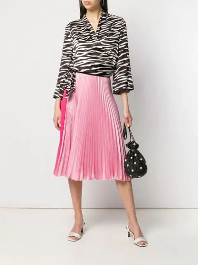 Shop Pinko Pleated Midi Skirt