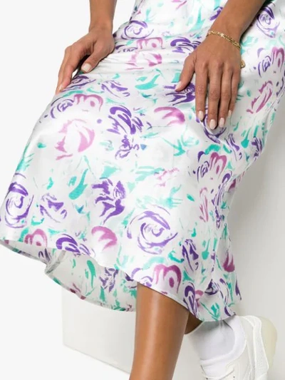 Shop Rixo London Kelly Floral Print Midi Skirt In 512